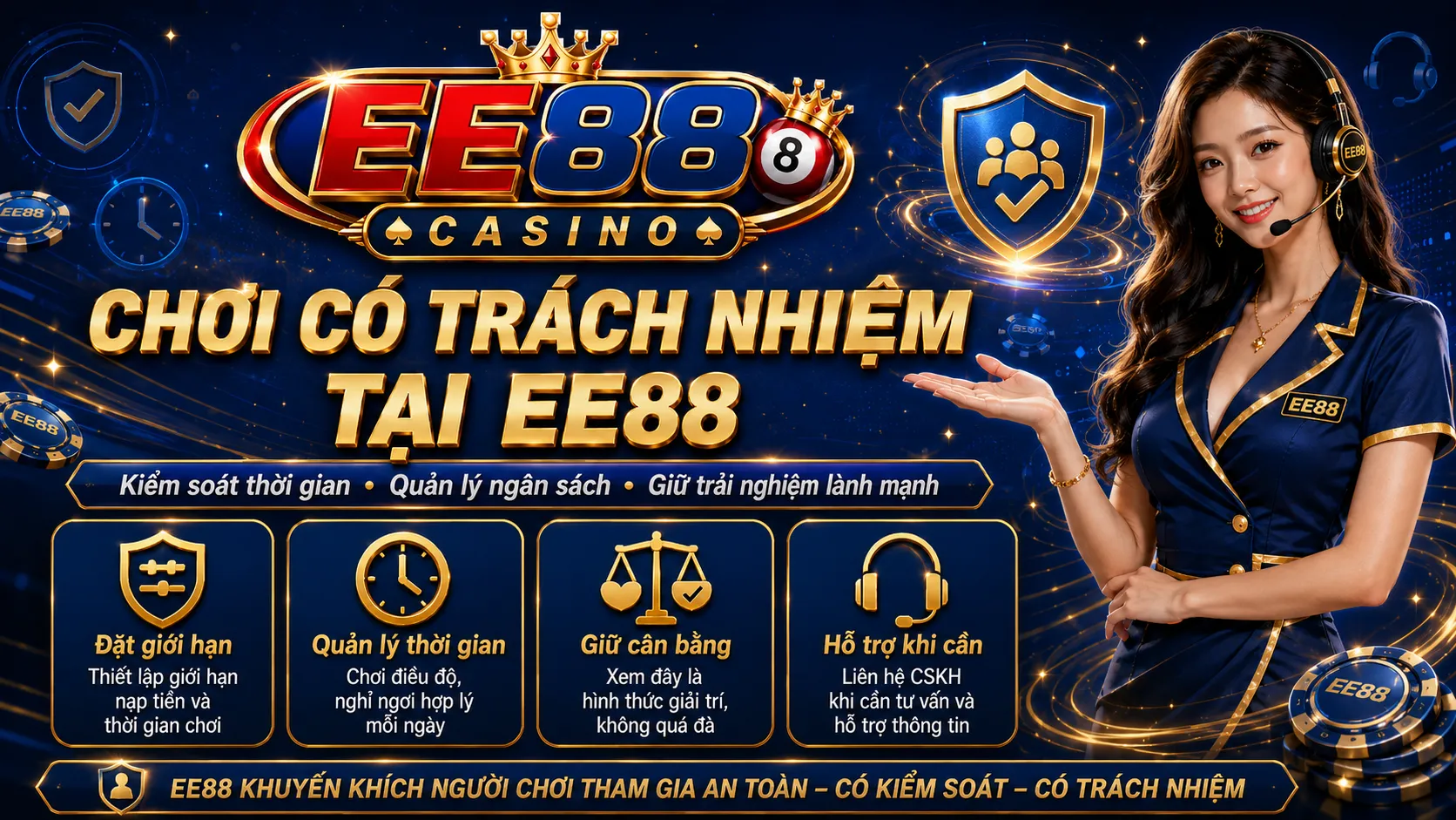 Chơi Có Trách Nhiệm EE88: Nguyên Tắc Quản Lý Rủi Ro 1 chơi có trách nhiệm