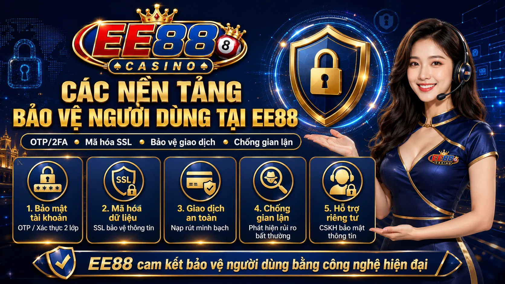 Chính Sách Bảo Mật EE88: Cách Nền Tảng Bảo Vệ Dữ Liệu 2 cách nhà cái ee88 bảo vệ người dùng